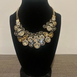 The Skyline Collection Elegant Gold and Silver Statement Necklace